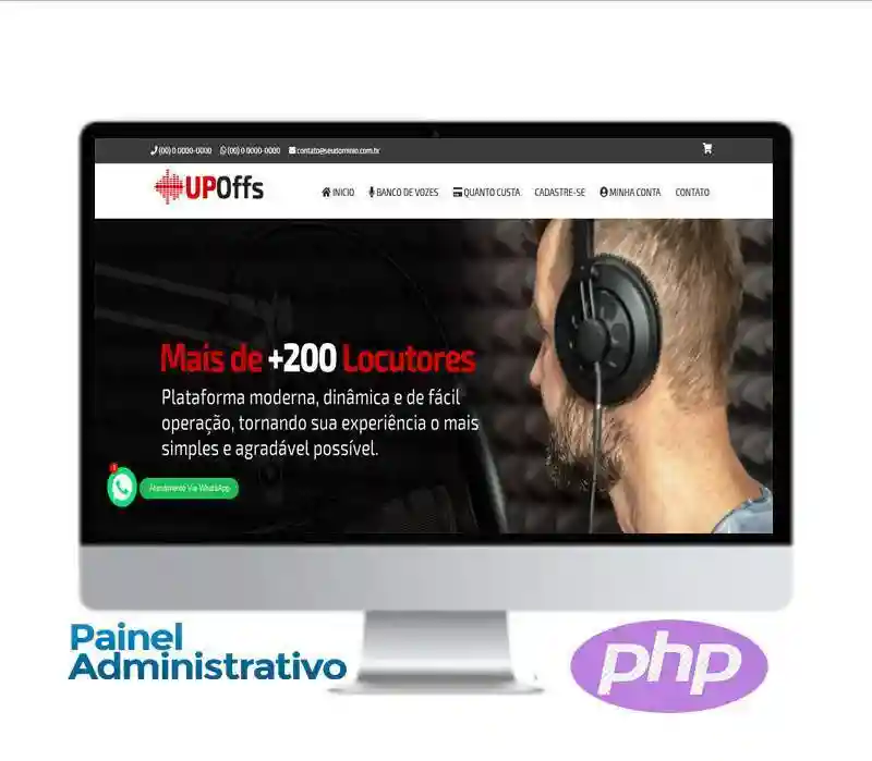 Site para Locutores em PHP Puro